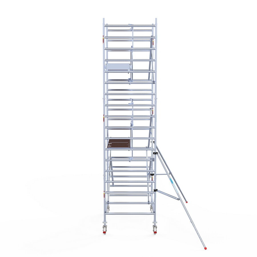 Euroscaffold Rolsteiger Professional 135x190 6,2m werkhoogte tegen de gevel