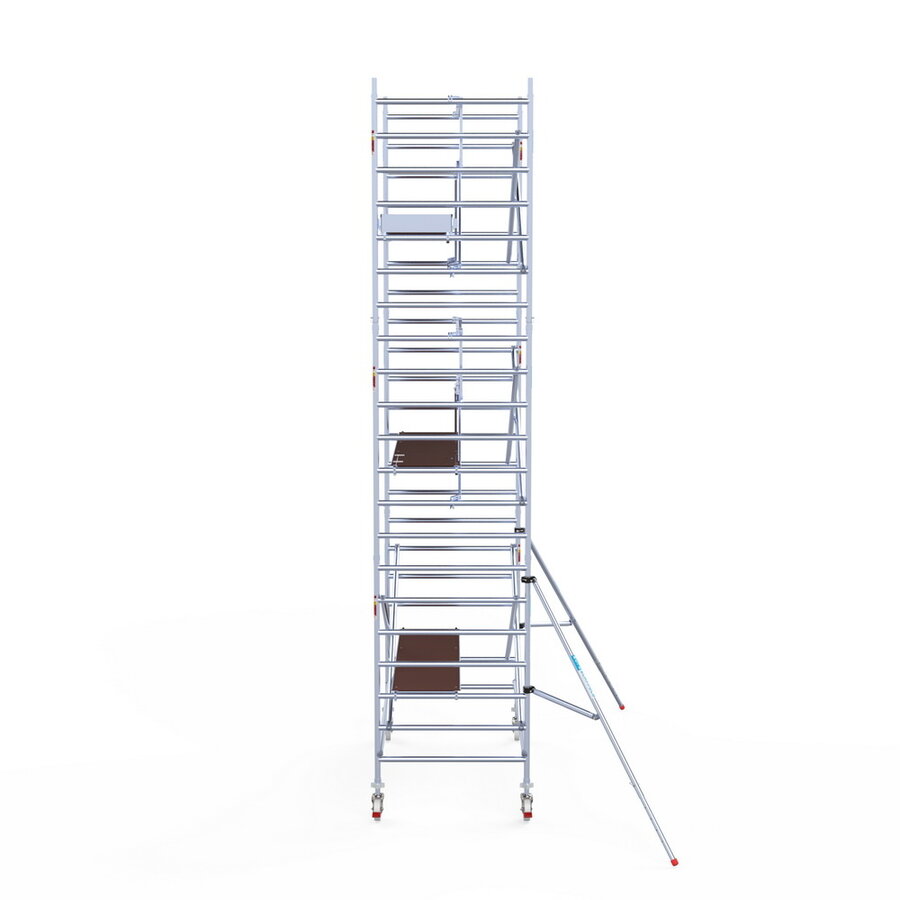 Euroscaffold Rolsteiger Professional 135x250 7,2m werkhoogte tegen de gevel