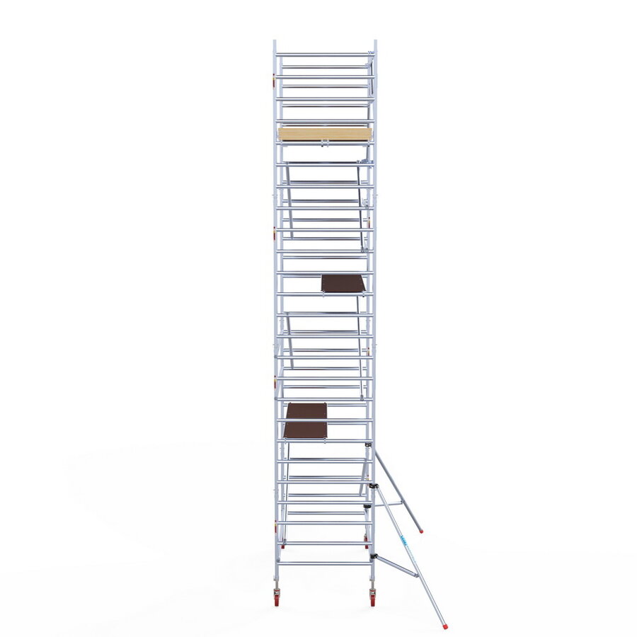 Euroscaffold Rolsteiger Basic 135x250 8,2m werkhoogte tegen de gevel