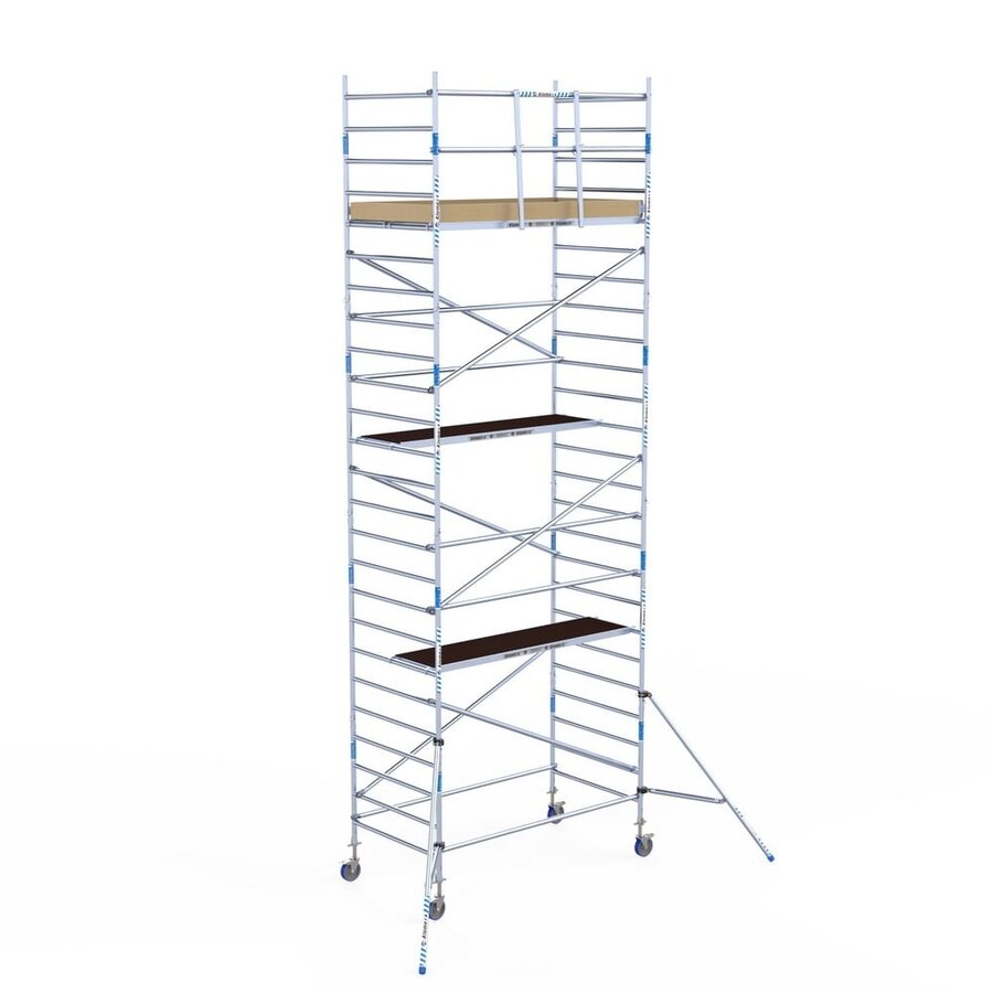 Euroscaffold Steigeraanhanger 250 + Rolsteiger Alumexx Light 135x250 8,2m werkhoogte