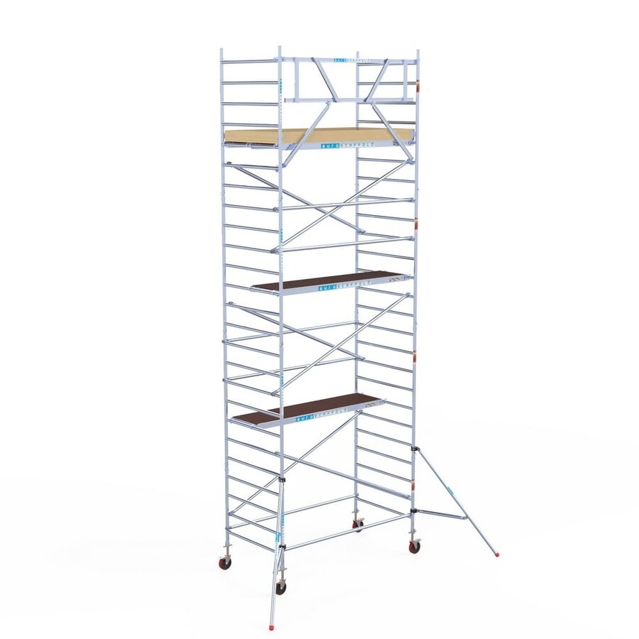 Euroscaffold Steigeraanhanger Afsluitbaar 250 + Rolsteiger Basic  135x250 8,2m werkhoogte