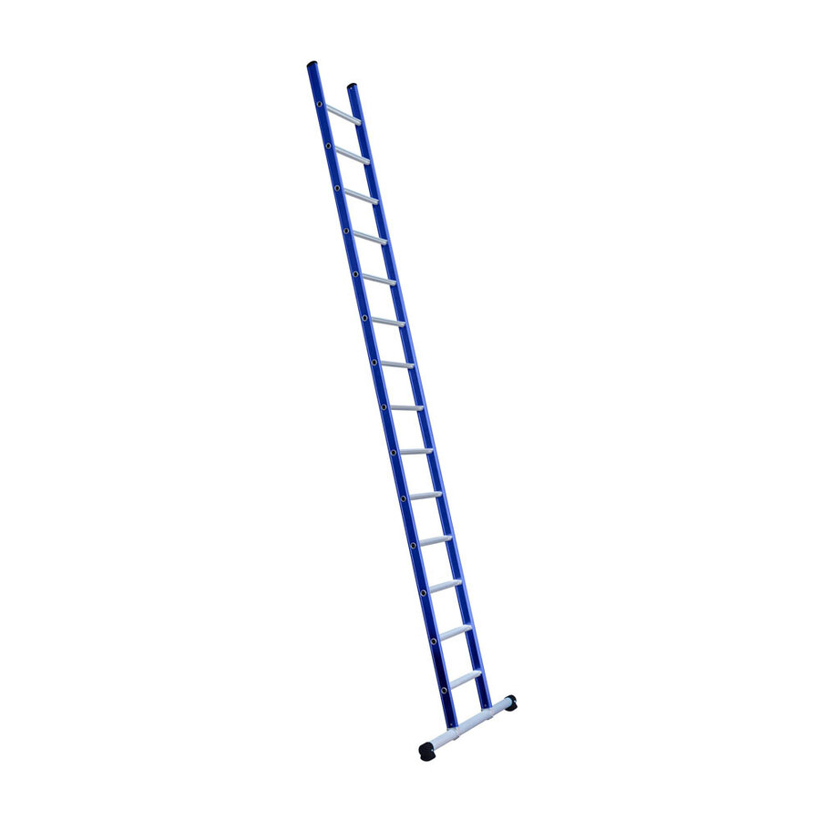 Eurostairs Eurostairs Ladder enkel recht 1x14 sporten BLAUW