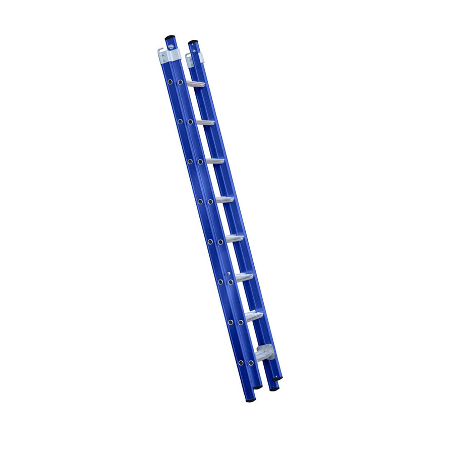 Eurostairs Eurostairs Reform ladder dubbel recht 2x8 sporten BLAUW