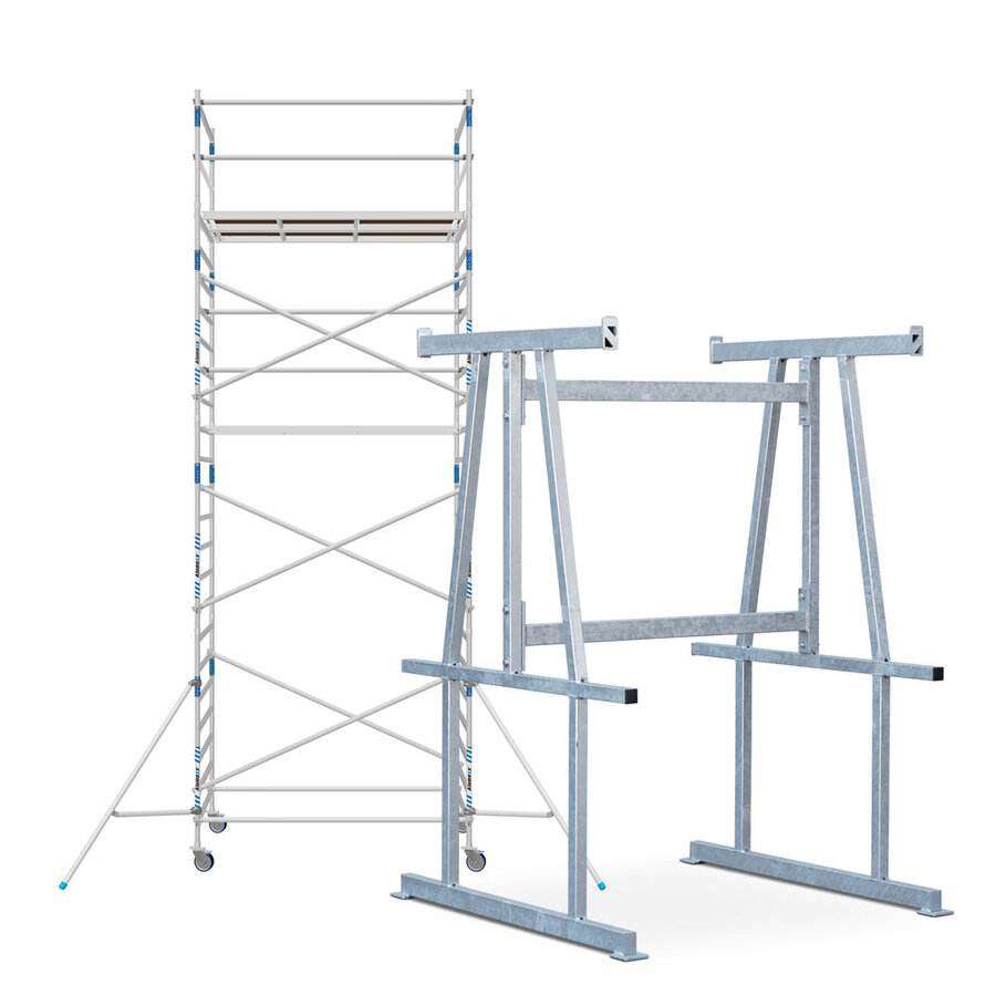 Alumexx Basic Steigerbok + Alumexx Rolsteiger Budget 135x250 8,2m werkhoogte