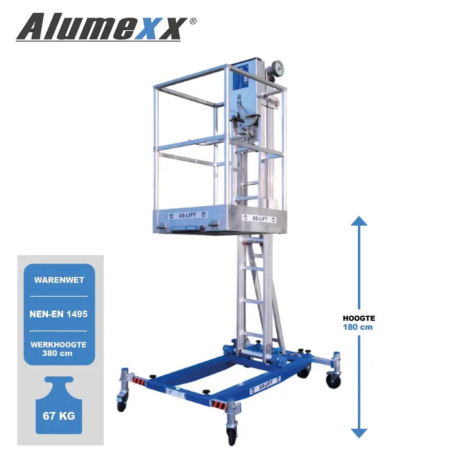 ASC XS-Lift Hoogwerker eenmans lift 3,8m