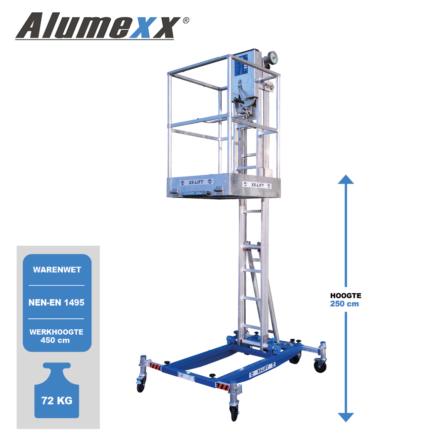 ASC XS-Lift Hoogwerker eenmans lift 4,5m