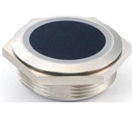 Infrared touchless switch round 39 mm surface mounted with two-colour LED ring
