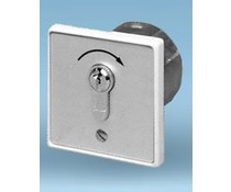 Key switch, flush mounted, pulse contact