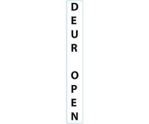 Sticker "DEUR OPEN"