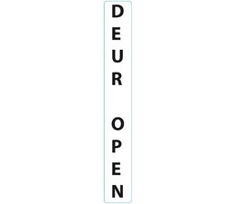 speer stil Teken Sticker "DEUR OPEN" - Entrance Dynamics