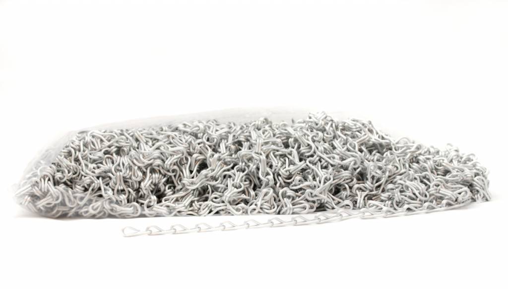 Liso® Aluminium kettinggordijn Aluminium ketting voor Liso® kettinggordijn – Zilver Satin | 50 meter