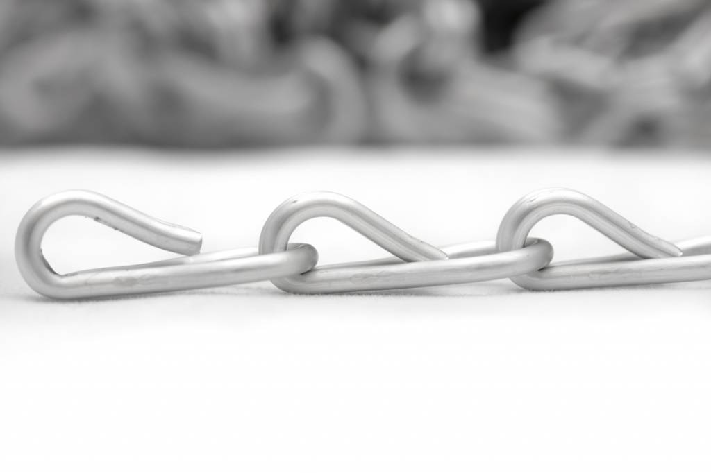 Liso® Aluminium kettinggordijn Aluminium ketting voor Liso® kettinggordijn – Zilver Satin | 50 meter