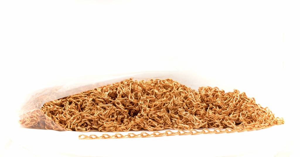 Liso® Aluminium kettinggordijn Aluminium ketting voor Liso® kettinggordijn – Oranje / Perzik | 50 meter