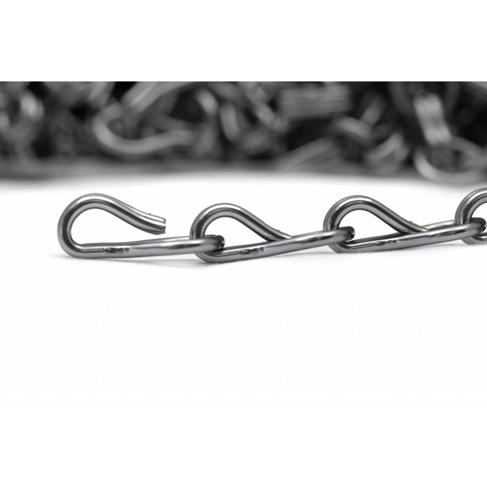 Liso® Aluminium kettinggordijn Aluminium ketting voor Liso® kettinggordijn – Antraciet / grijs | 50 meter