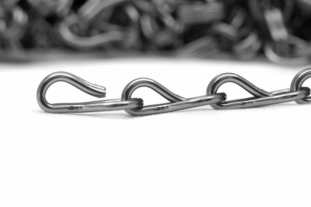 Liso® Aluminium kettinggordijn Aluminium ketting voor Liso® kettinggordijn – Antraciet / grijs | 50 meter