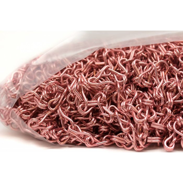Liso® Aluminium kettinggordijn Aluminium ketting voor Liso® kettinggordijn – Roze / koper | 50 meter