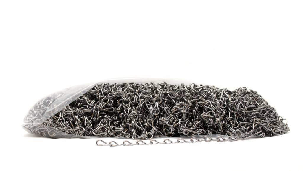 Liso® Aluminium kettinggordijn Aluminium ketting voor Liso® kettinggordijn – Antraciet / grijs | 50 meter