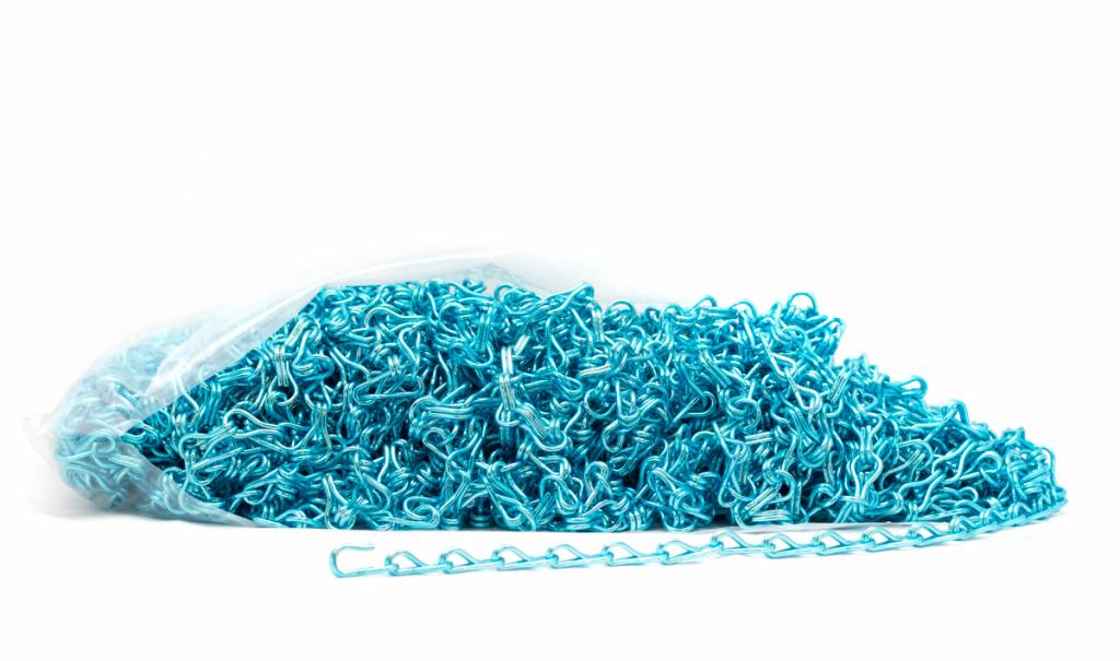 Liso® Aluminium kettinggordijn Aluminium ketting voor Liso® kettinggordijn – Lichtblauw | 50 meter