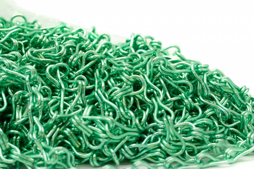 Liso® Aluminium kettinggordijn Aluminium ketting voor Liso® kettinggordijn – Lichtgroen | 50 meter