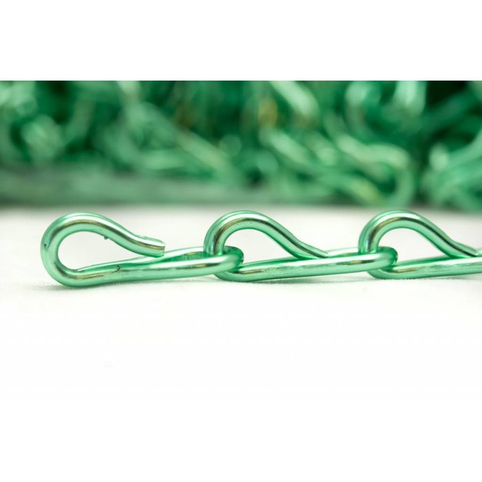 Liso® Aluminium kettinggordijn Ketting zak á 50 meter Lichtgroen