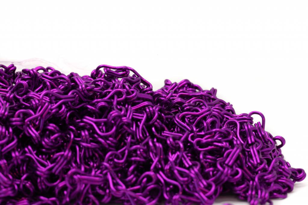 Liso® Aluminium kettinggordijn Aluminium ketting voor Liso® kettinggordijn – Paars | 50 meter