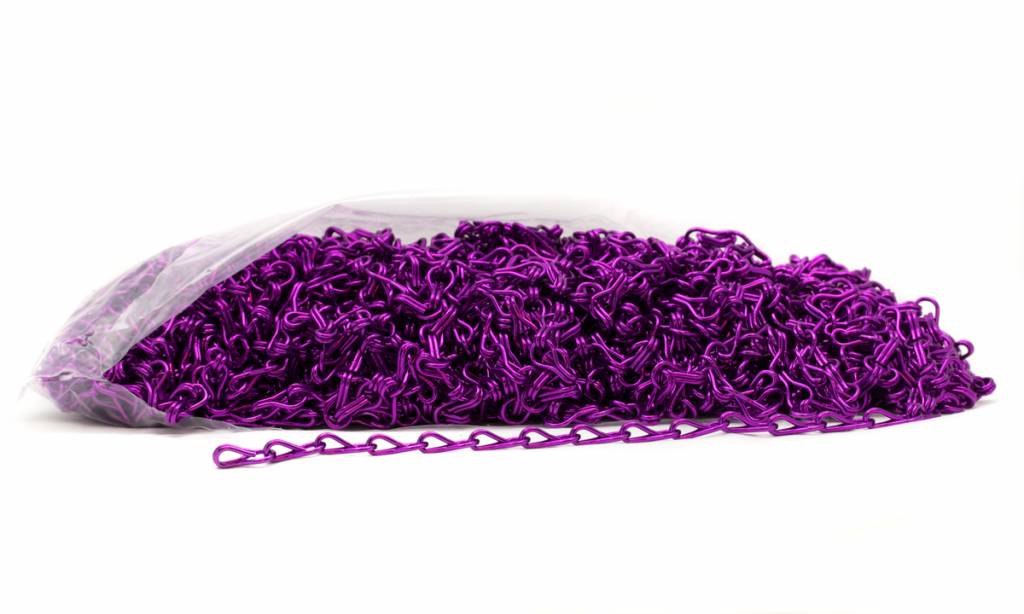 Liso® Aluminium kettinggordijn Aluminium ketting voor Liso® kettinggordijn – Paars | 50 meter