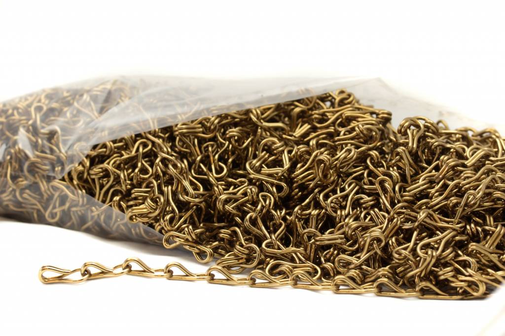 Liso® Aluminium kettinggordijn Aluminium ketting voor Liso® kettinggordijn – Bruin / Brons | 50 meter