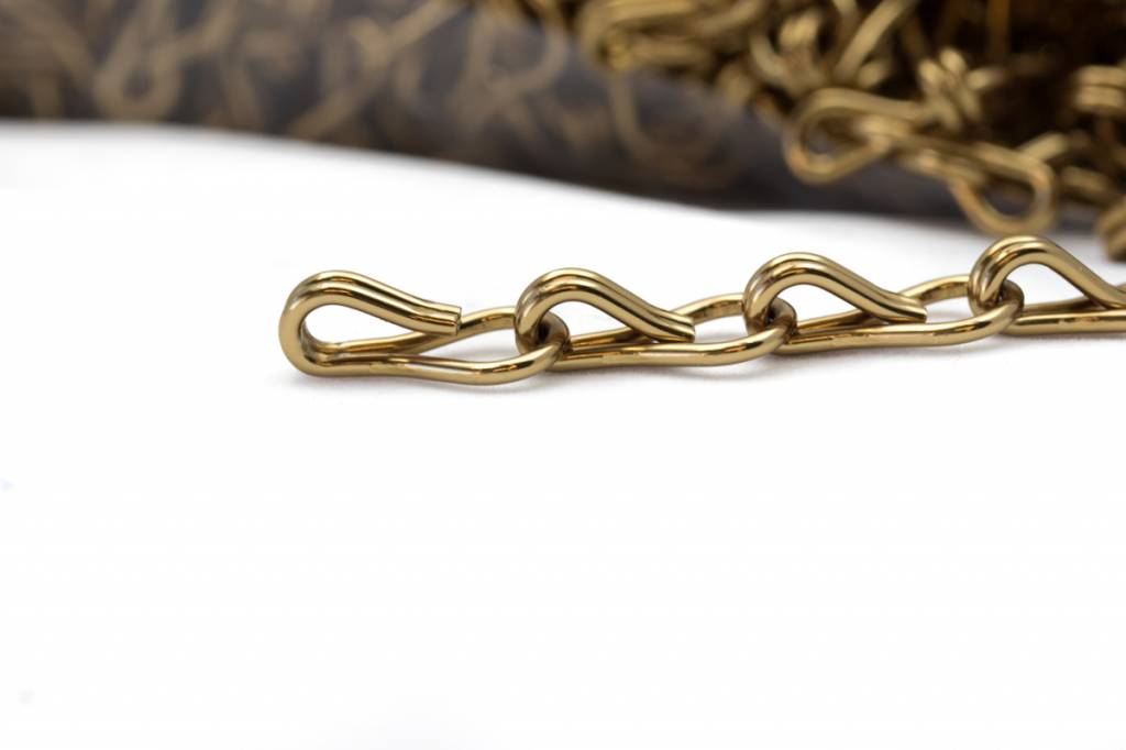 Liso® Aluminium kettinggordijn Aluminium ketting voor Liso® kettinggordijn – Bruin / Brons | 50 meter