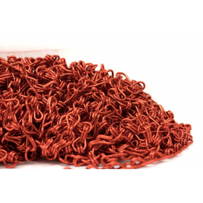 Liso® Aluminium kettinggordijn Ketting zak á 50 meter Rood