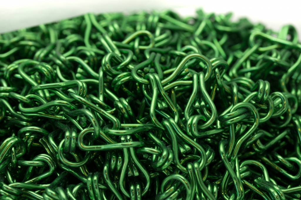 Liso® Aluminium kettinggordijn Aluminium ketting voor Liso® kettinggordijn – Donkergroen | 50 meter