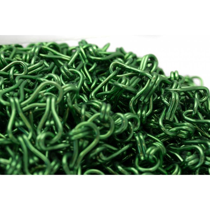 Liso® Aluminium kettinggordijn Ketting zak á 50 meter Donkergroen