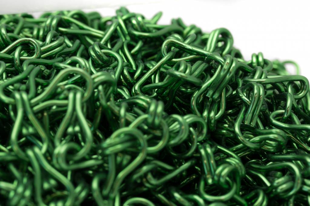 Liso® Aluminium kettinggordijn Aluminium ketting voor Liso® kettinggordijn – Donkergroen | 50 meter