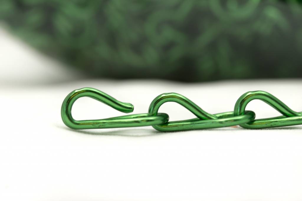 Liso® Aluminium kettinggordijn Aluminium ketting voor Liso® kettinggordijn – Donkergroen | 50 meter