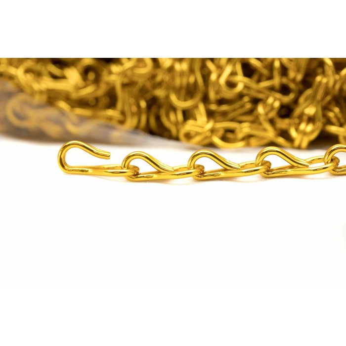 Liso® Aluminium kettinggordijn Ketting zak á 50 meter Goud