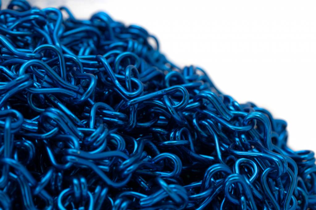 Liso® Aluminium kettinggordijn Aluminium ketting voor Liso® kettinggordijn – Donkerblauw | 50 meter
