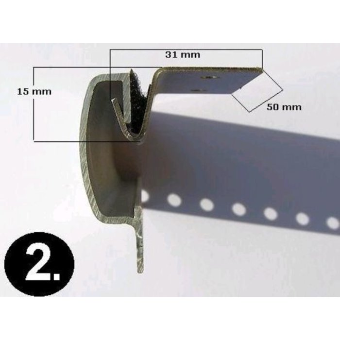 Liso® Aluminium kettinggordijn Aluminium Kettinggordijn Rood Liso® | Op maat gemaakt