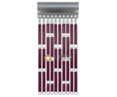 Liso ® Vliegengordijn Liso ® Hulzengordijn LISO 0037 Aubergine | Doe-het-zelf pakket