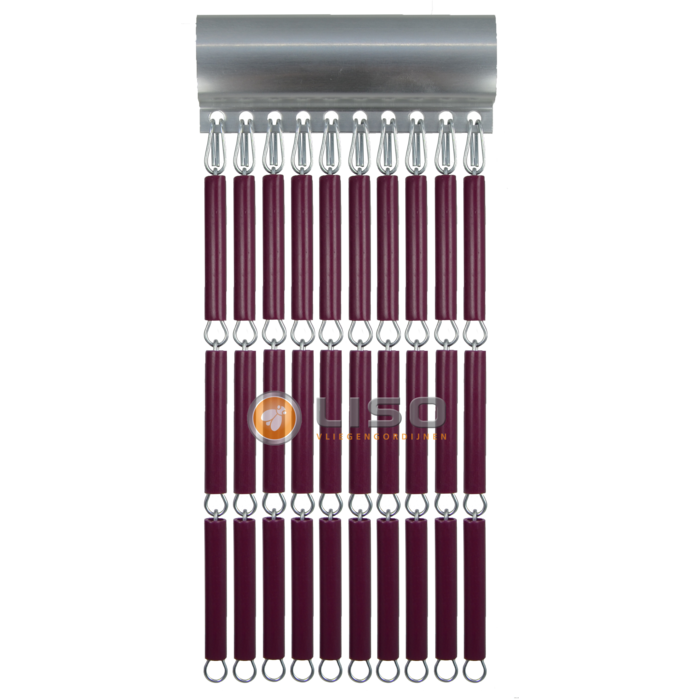 Liso ® Vliegengordijn Liso ® Hulzengordijn LISO 0037 Aubergine | Doe-het-zelf pakket