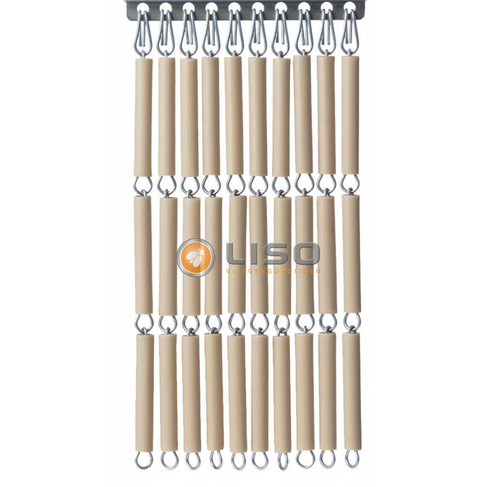 Liso ® Vliegengordijn Liso ® Hulzengordijn RAL 1001 Beige Taupe | Doe-het-zelf pakket