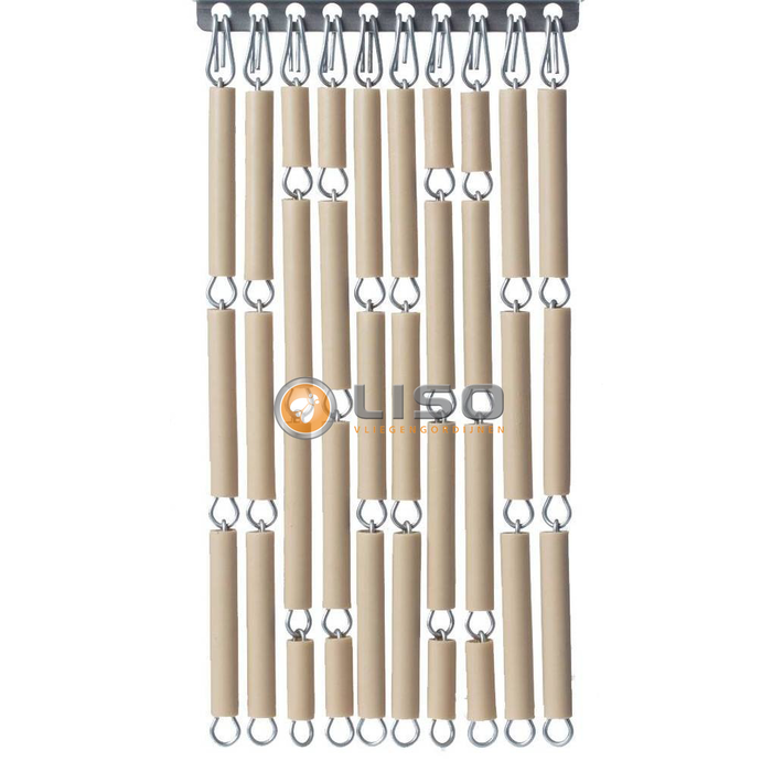 Liso ® Vliegengordijn Liso ® Hulzengordijn RAL 1001 Beige Taupe | Doe-het-zelf pakket