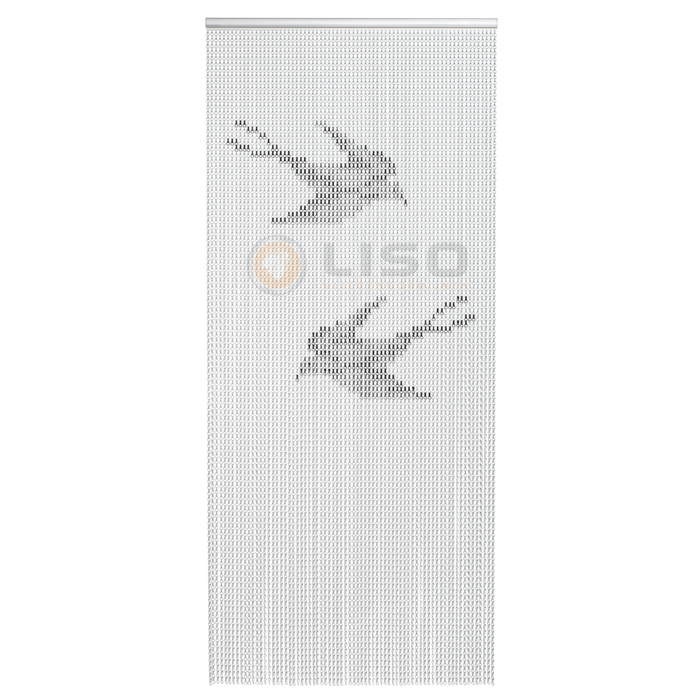 Liso® Aluminium kettinggordijn Aluminium Kettinggordijn Liso ® Zwaluwen - Kant en Klaar 92 x 209 cm