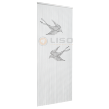 Kettinggordijn Liso ® Aluminium-Kettenvorhang Liso ® Schwalben - Gebrauchsfertig 92 x 209 cm
