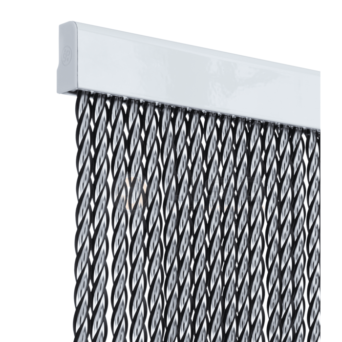 Aragon® Vliegengrdijn Aragon® Kunststof Draadgordijn Transparant/zwart | Kant en Klaar 100x215 cm