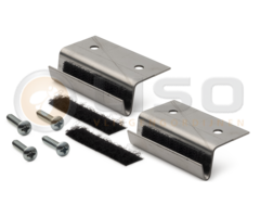 Liso ® Plafondsteuntjes RVS voor brede Liso® rails : set van 2