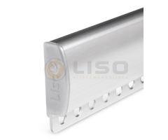 Liso® Luxe Liso® P100 ophangrail voor hulzengordijn – blank aluminium