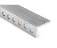 Liso® Smalle Liso® P100 ophangrail voor hulzengordijn – blank aluminium