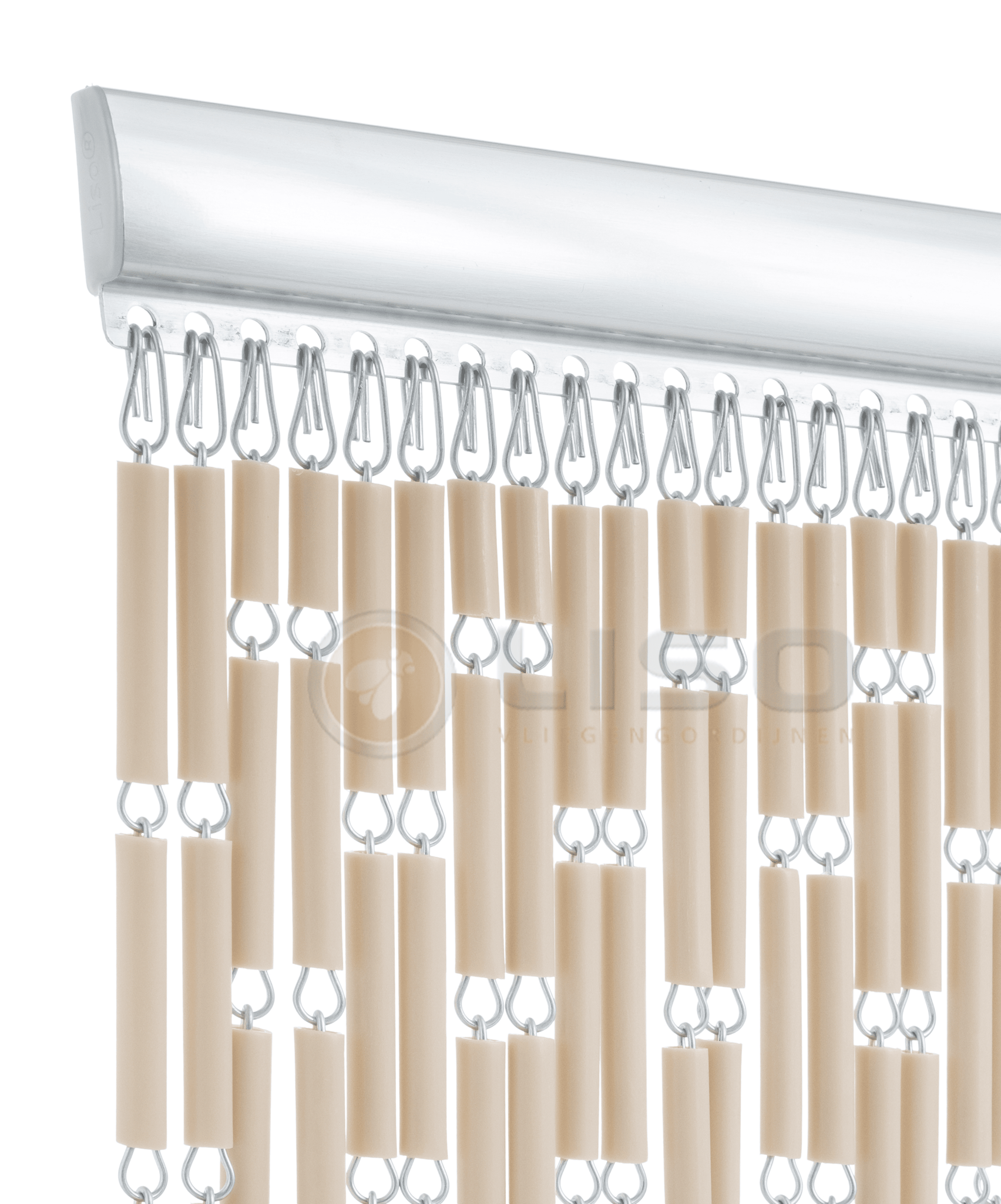 Liso® Vliegengordijn Liso ® Hulzengordijn RAL 1001 Beige Taupe | Kant en Klaar 92 x 209 cm