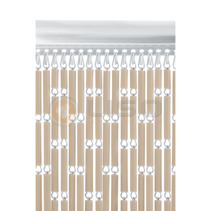 Liso® Vliegengordijn Liso ® Hulzengordijn RAL 1001 Beige Taupe | Kant en Klaar 92 x 209 cm