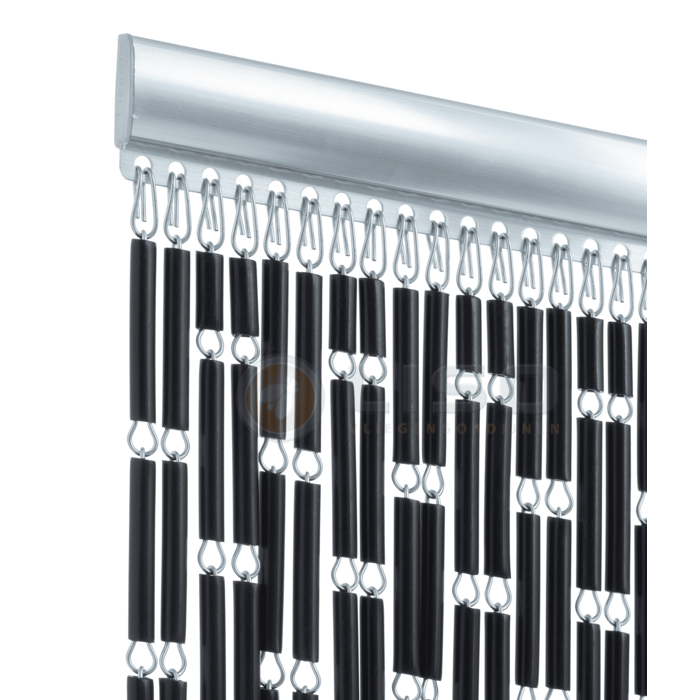 Liso ® Vliegengordijn Liso ® Hulzengordijn RAL 9005 Gitzwart | Kant en Klaar 100 x 232 cm