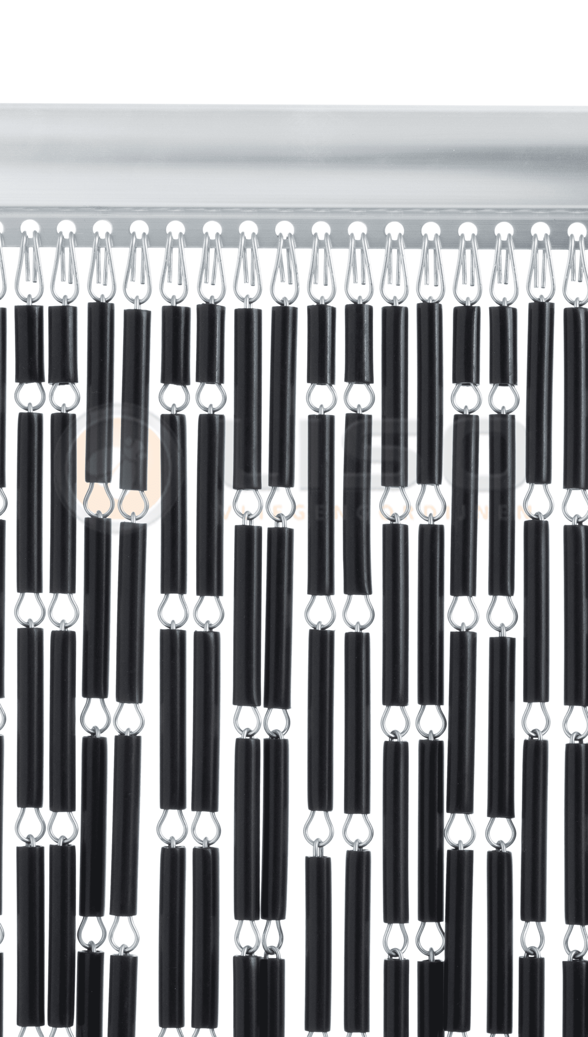 Liso ® Vliegengordijn Liso ® Hulzengordijn RAL 9005 Gitzwart | Kant en Klaar 100 x 232 cm